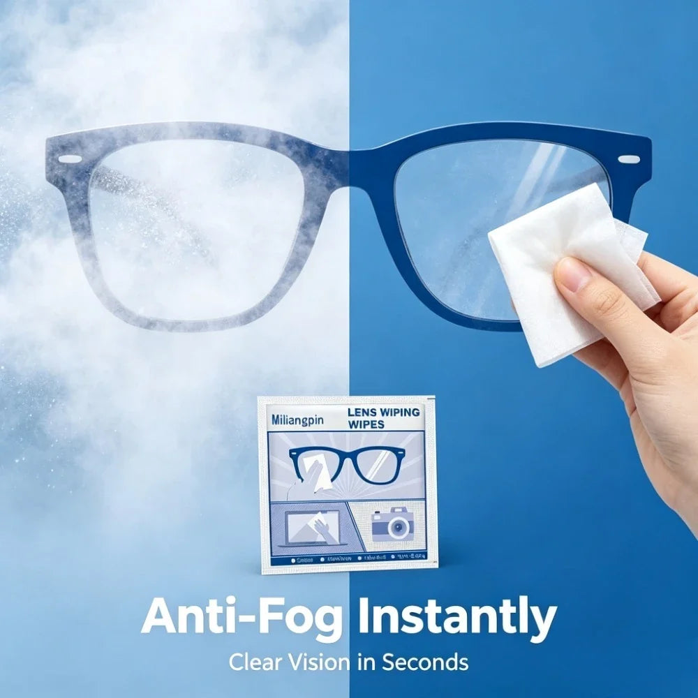 Anti-Fog Glasses Cleaning Cloth | Bamboo Fiber Lens Wipe Lens Cleaning Cloth Qme