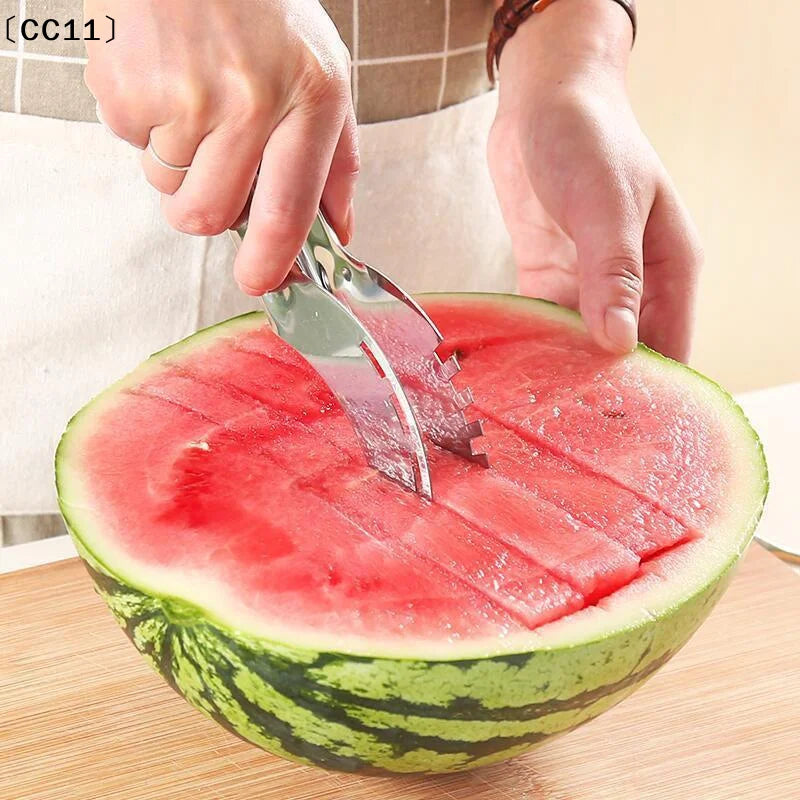 Stainless Steel Windmill Watermelon Cutter & Fruit Slicer Fruit Cutter Tool Qme