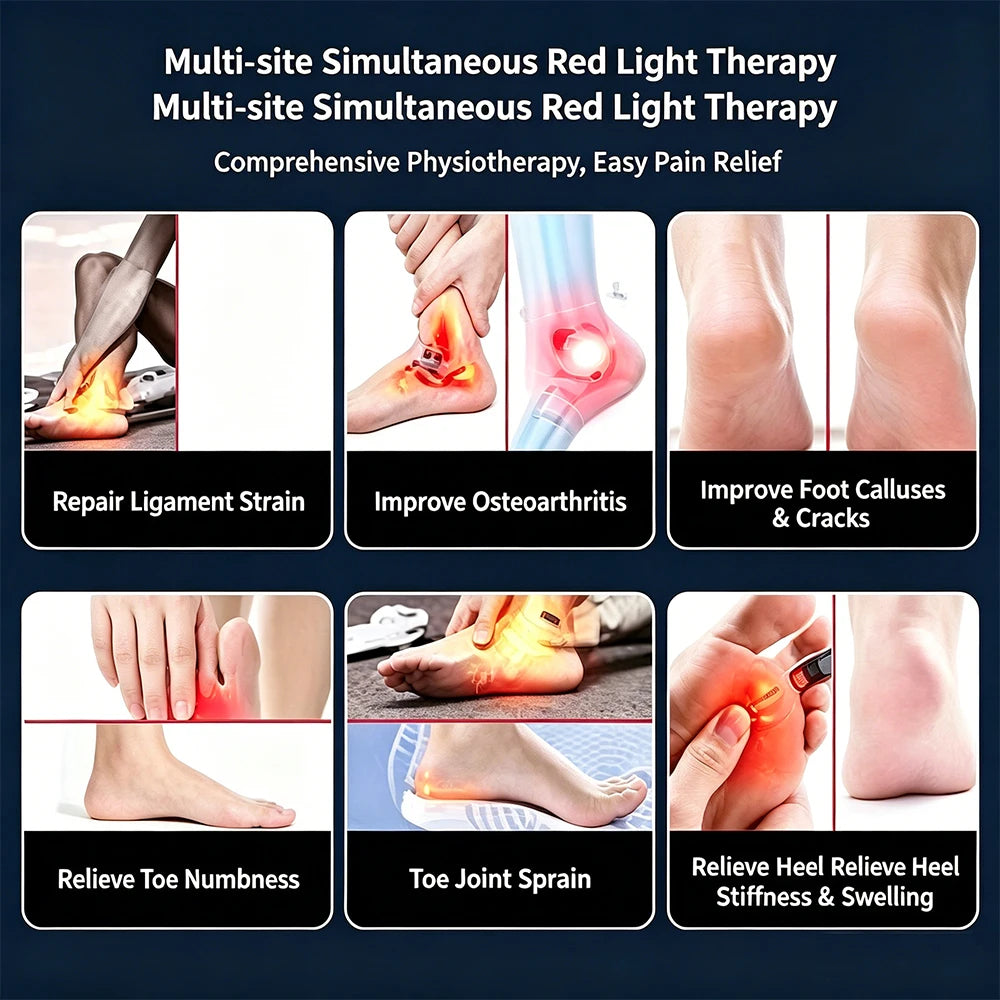 660nm & 850nm Red Infrared Light Therapy Pad – Foot Knee Joint Light Therapy Pad Qst