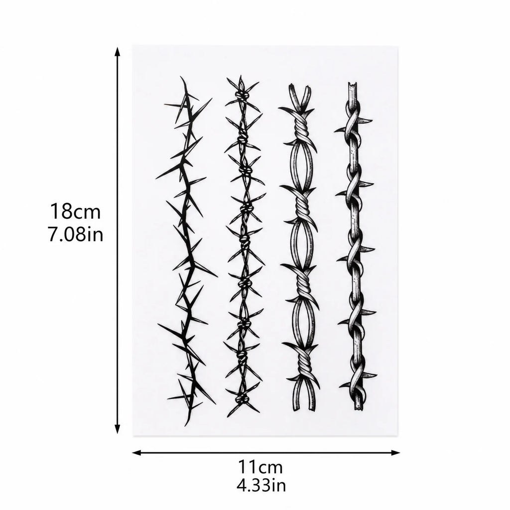 Thorn Armband Temporary Tattoo – Waterproof & Long-Lasting Temporary Tattoo Qme