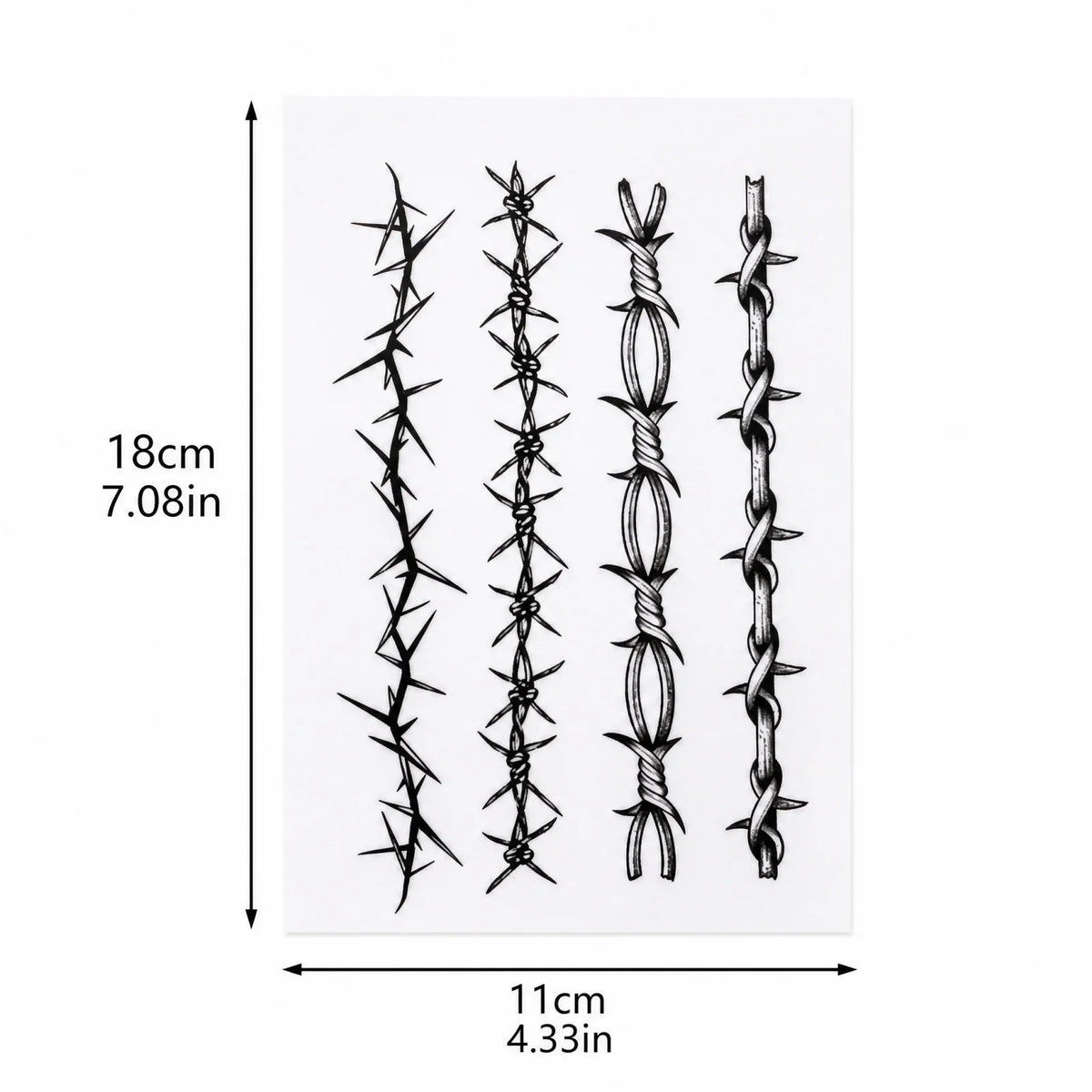 Thorn Armband Temporary Tattoo – Waterproof & Long-Lasting Temporary Tattoo Qme