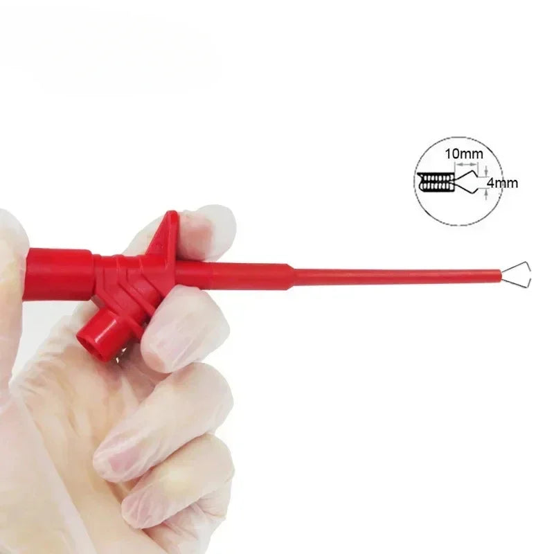 P5004 1000V Flexible Test Hook Clip Probes | Copper, 155mm Test Hook Clip Probe Qme