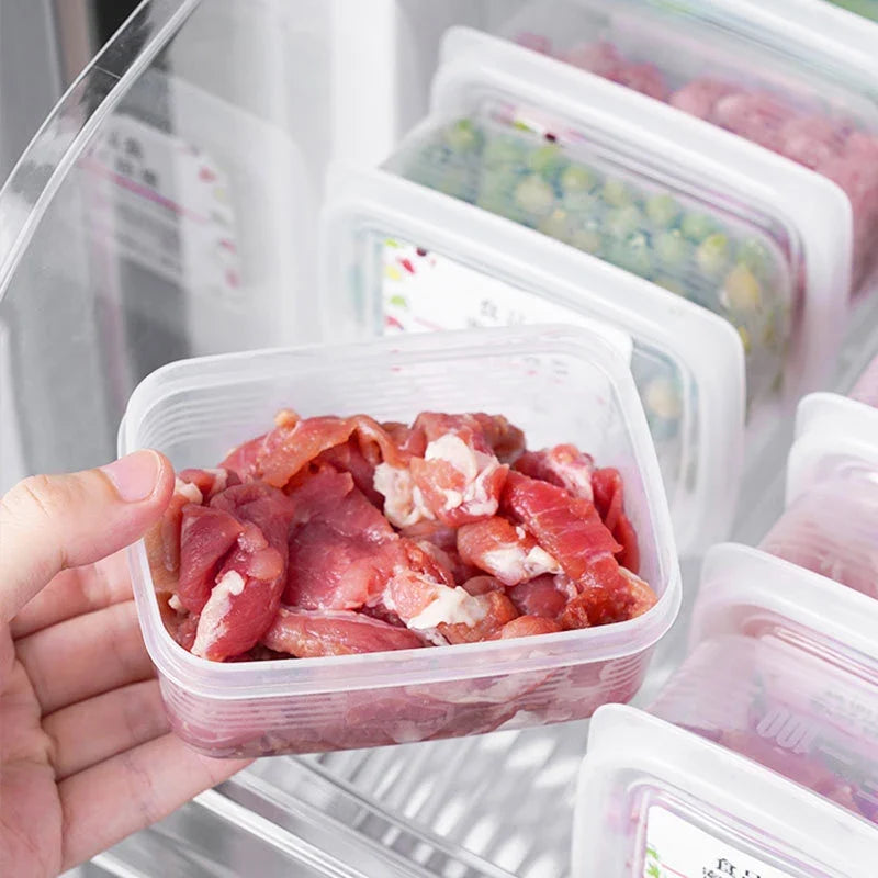 Airtight Compartmentalized Refrigerator Meat & Food Storage Box Food Storage Container Qme