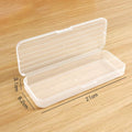 Clear PVC Pen Holder & Makeup Brush Storage Bucket | 2 Sizes Desktop Storage Organizer Qme S Transparent