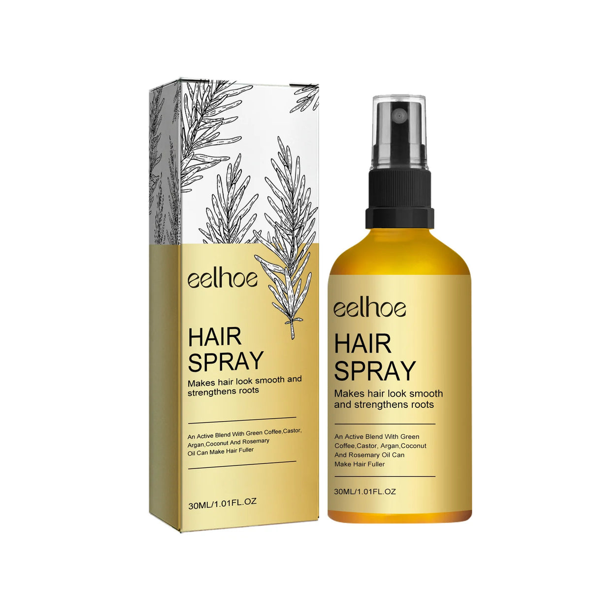 Eelhoe Rosemary Hair Care Set – Shampoo, Conditioner & Oil Hair Care Set Qst HAIR SPRAY