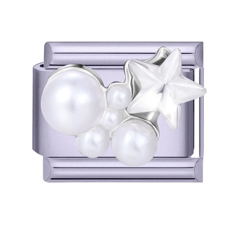 Zircon Bow Butterfly Rabbit Italian Charm Links DIY Bracelet Italian Charm Links Qme Style 33