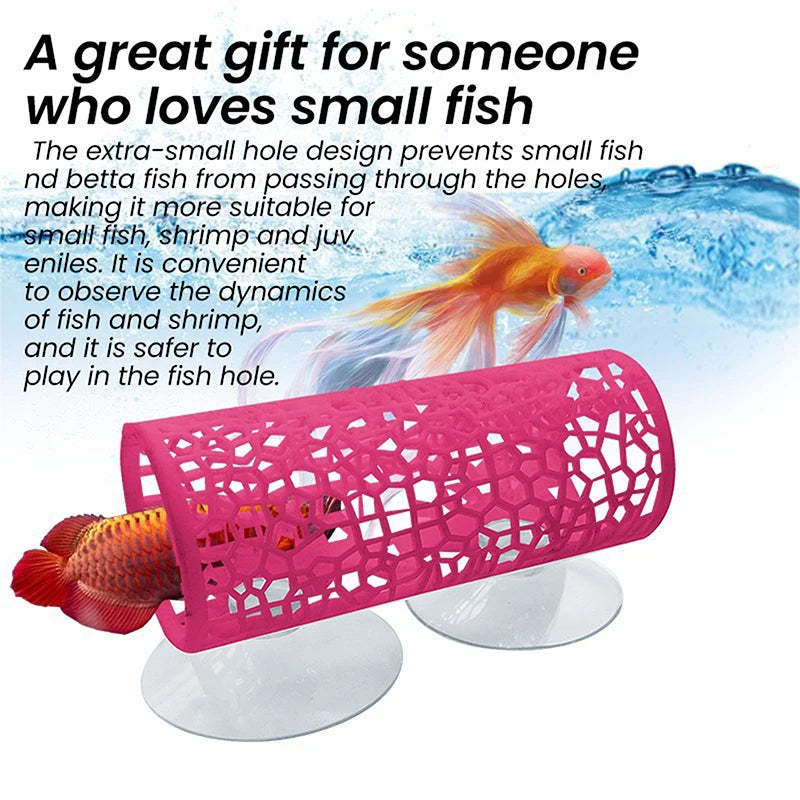 Shrimp Hiding Tube & Betta Rest Tunnel – Fish Tank Decoration Aquarium Decoration Qst