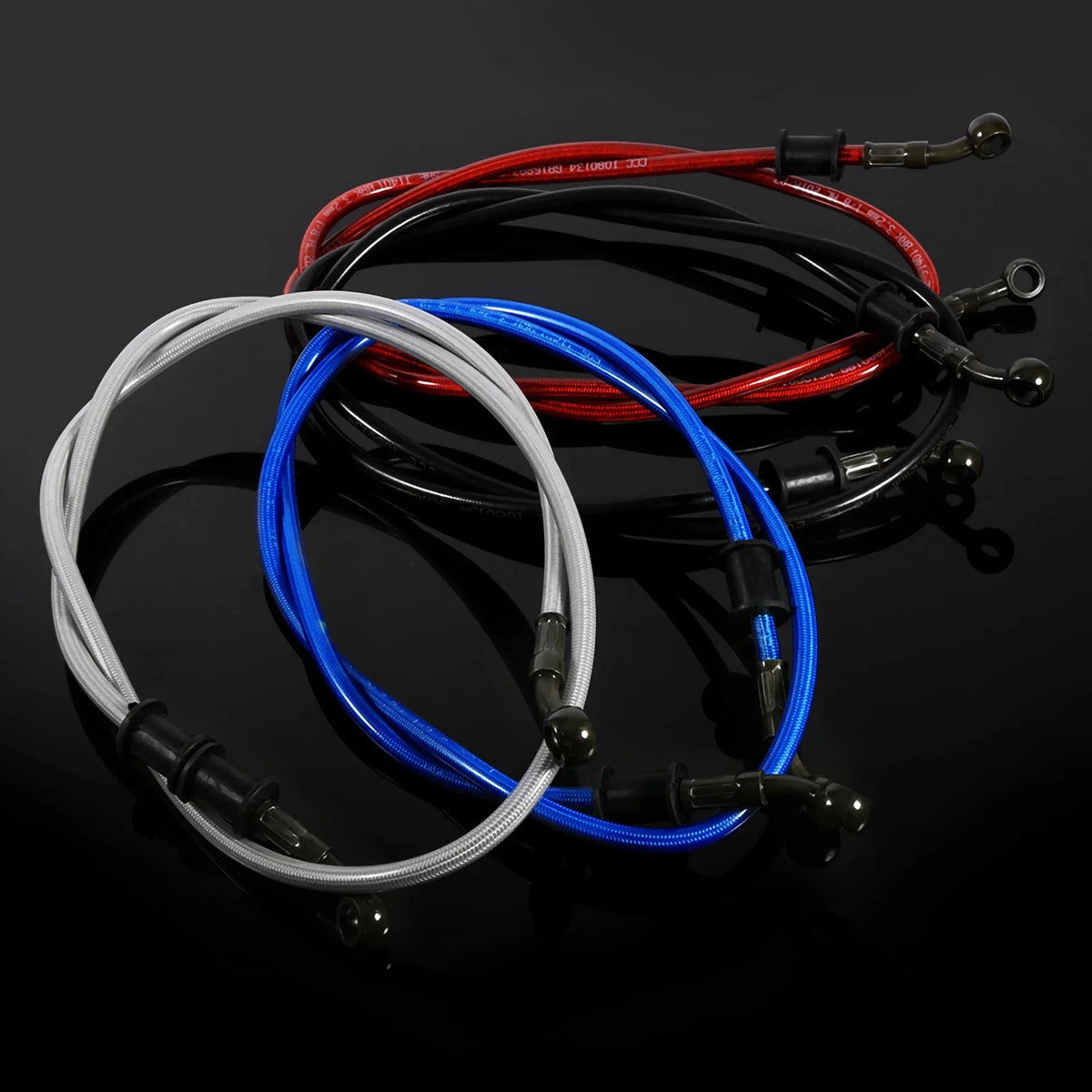 Motorcycle Braided Steel Brake Hose Line – 14 Colors Motorcycle Brake Hose Qme