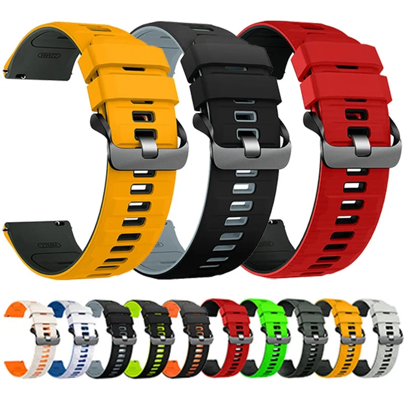 Silicone Sport Strap for OnePlus Watch 3/2/2R – 10 Colors Silicone Watch Strap Qme