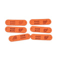 20Pcs Leather Embossed Sewing Labels – 15 Mixed Colors, 2 Holes Leather Sewing Labels Qme 2-20Pcs