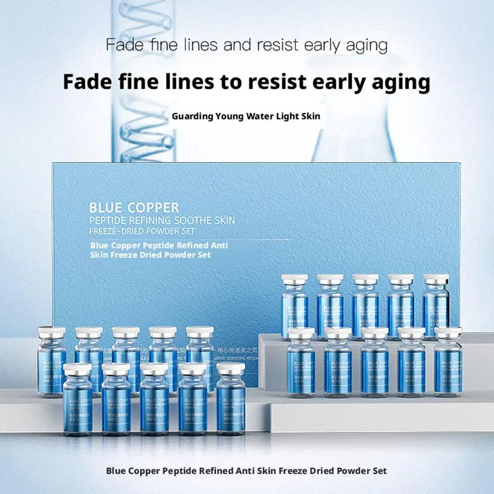 Blue Copper Peptide Freeze-Dried Powder DIY Face Serum Peptide Face Serum Qme