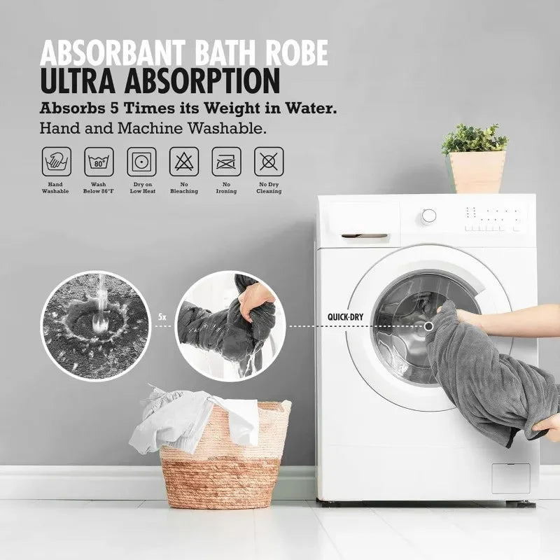 Pet Quick-Dry Microfiber Bathrobe Towel for Dogs & Cats Pet Grooming Towel Qst