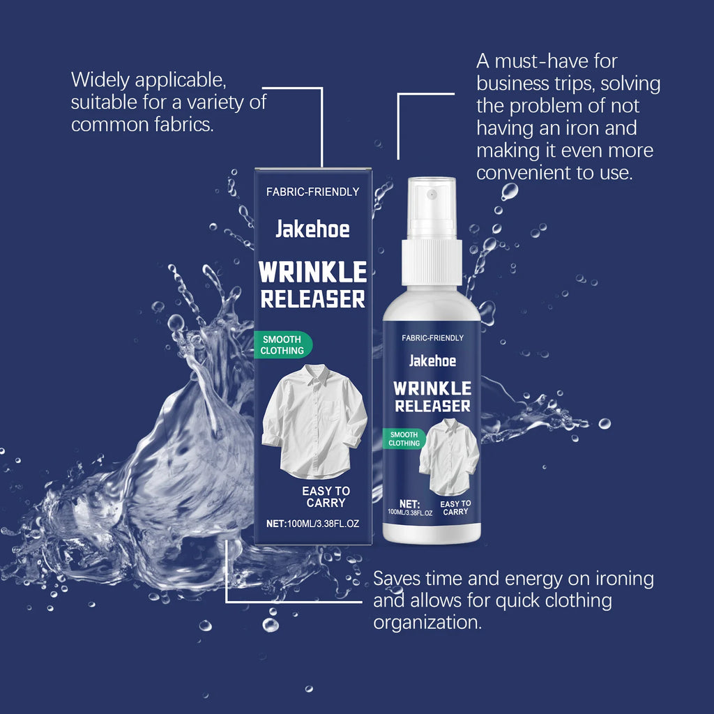 100ml No-Iron Wrinkle Releaser Spray – Portable Garment Care Wrinkle Releaser Spray Qst