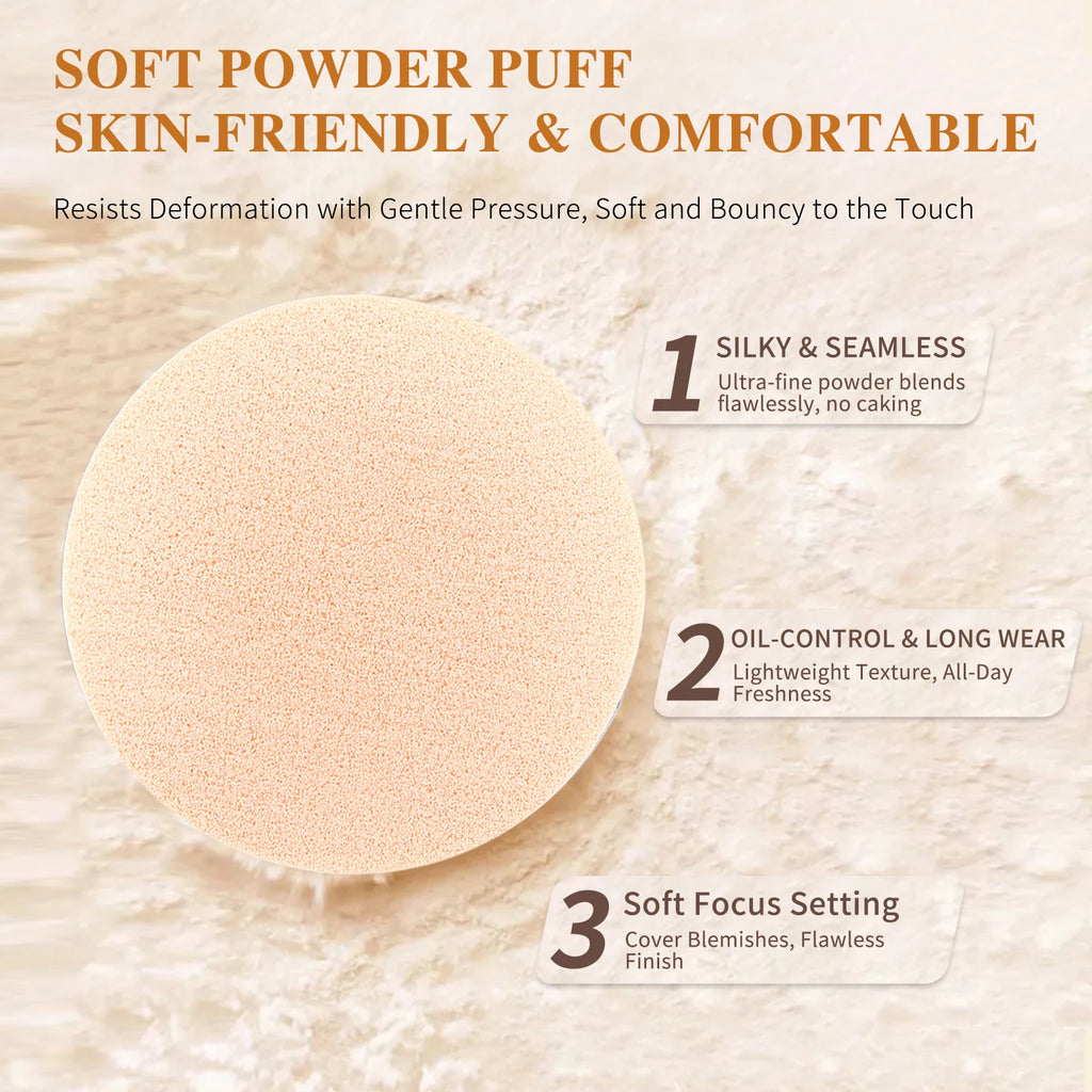 Snail Water Translucent Setting Powder – Lightweight, No Caking Setting Powder Qst
