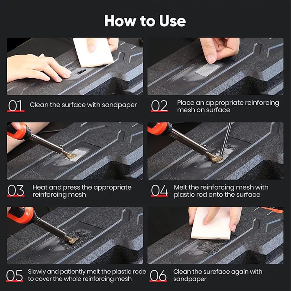 60W Electric Soldering Iron – Car Bumper & Plastic Repair Soldering Iron Qme