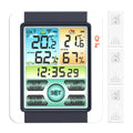 Qme Digital Weather Station Clock Indoor Outdoor Barometer Weather Station Clock Qme with 3 sensors