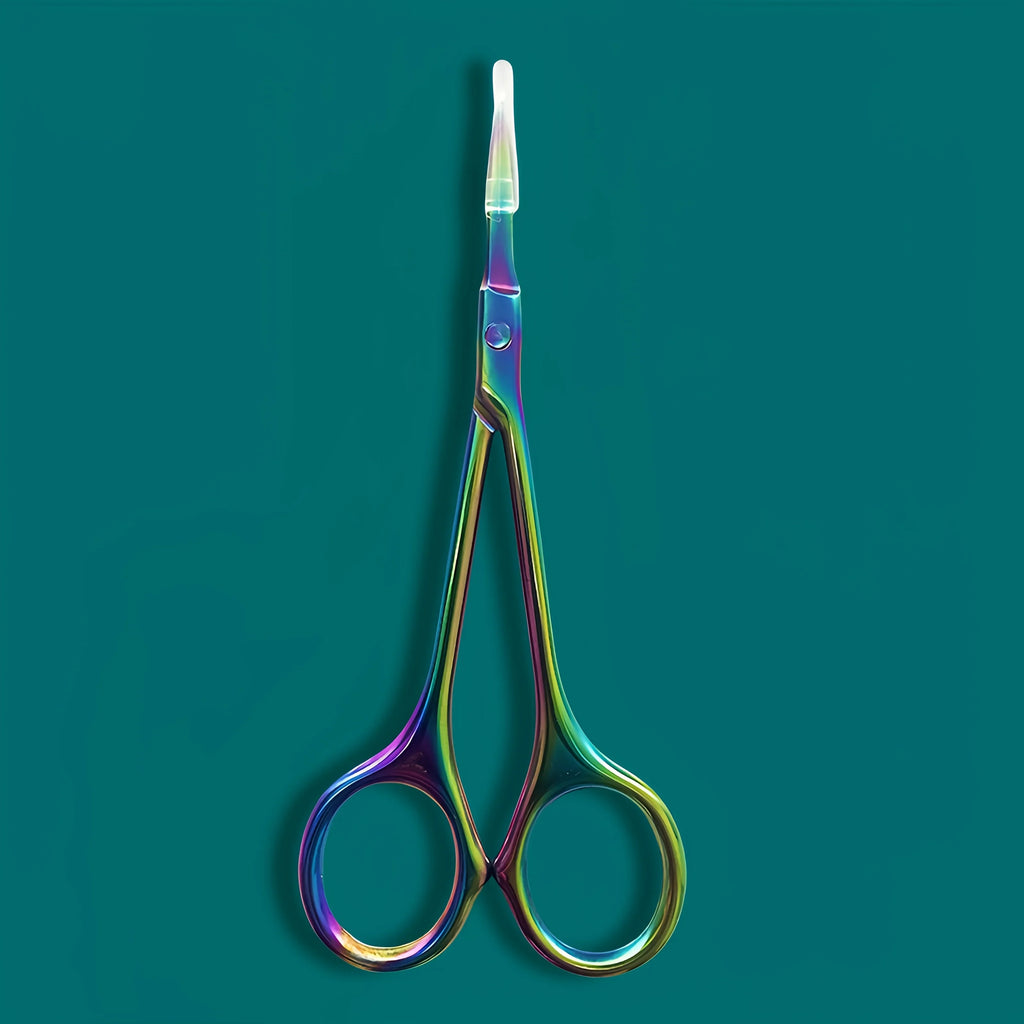 Qme Curved Tip Cuticle Scissors – Stainless Steel Nail Trimmer Cuticle Scissors Qme