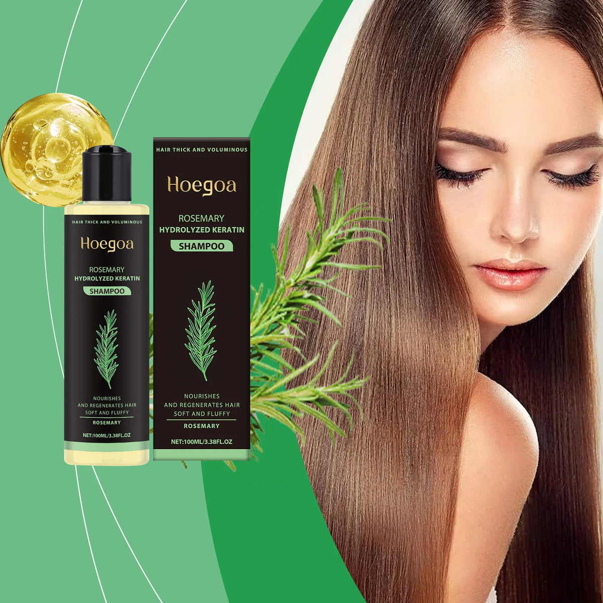 Rosemary Volumizing Thickening Shampoo – Scalp Care 100ml Volumizing Shampoo Qst