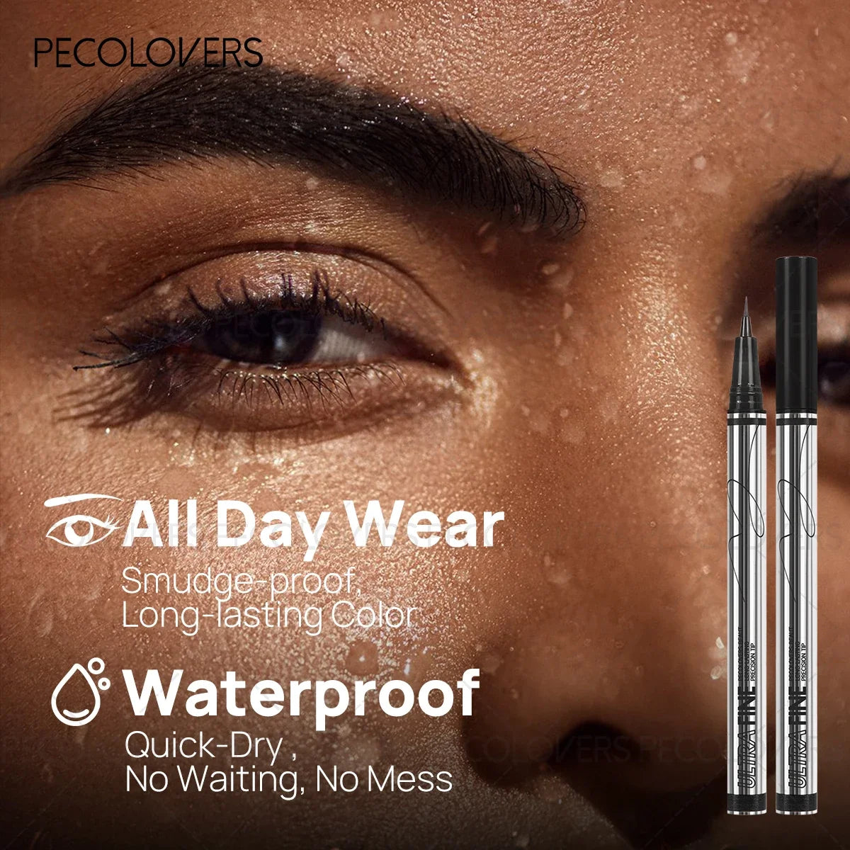 Waterproof Liquid Eyebrow Pencil – Black, Gray & Brown Brow Pen Liquid Eyebrow Pencil Qme