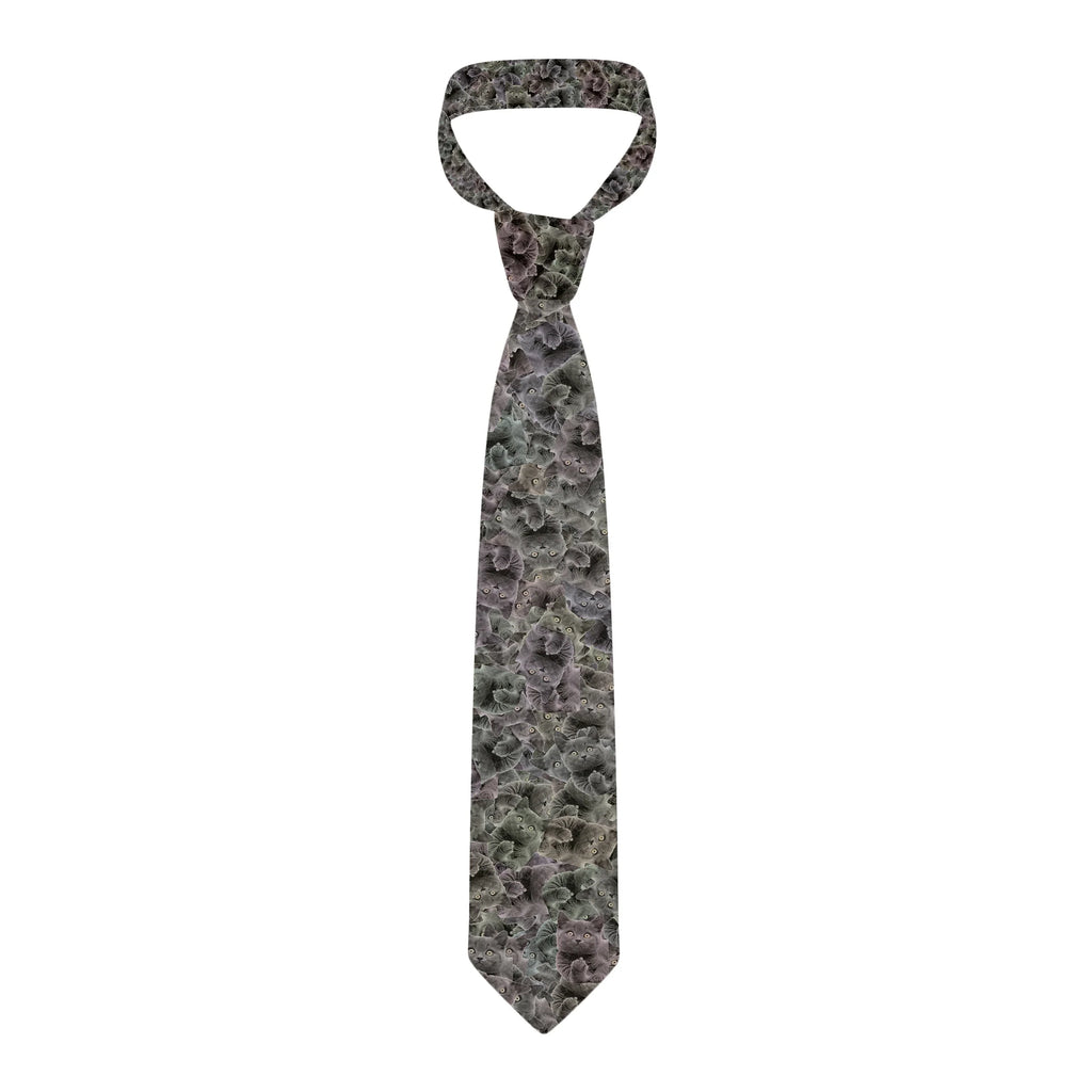 Cute Funny Cat Necktie – 3D Cartoon Print Fashion Tie Novelty Necktie Qme