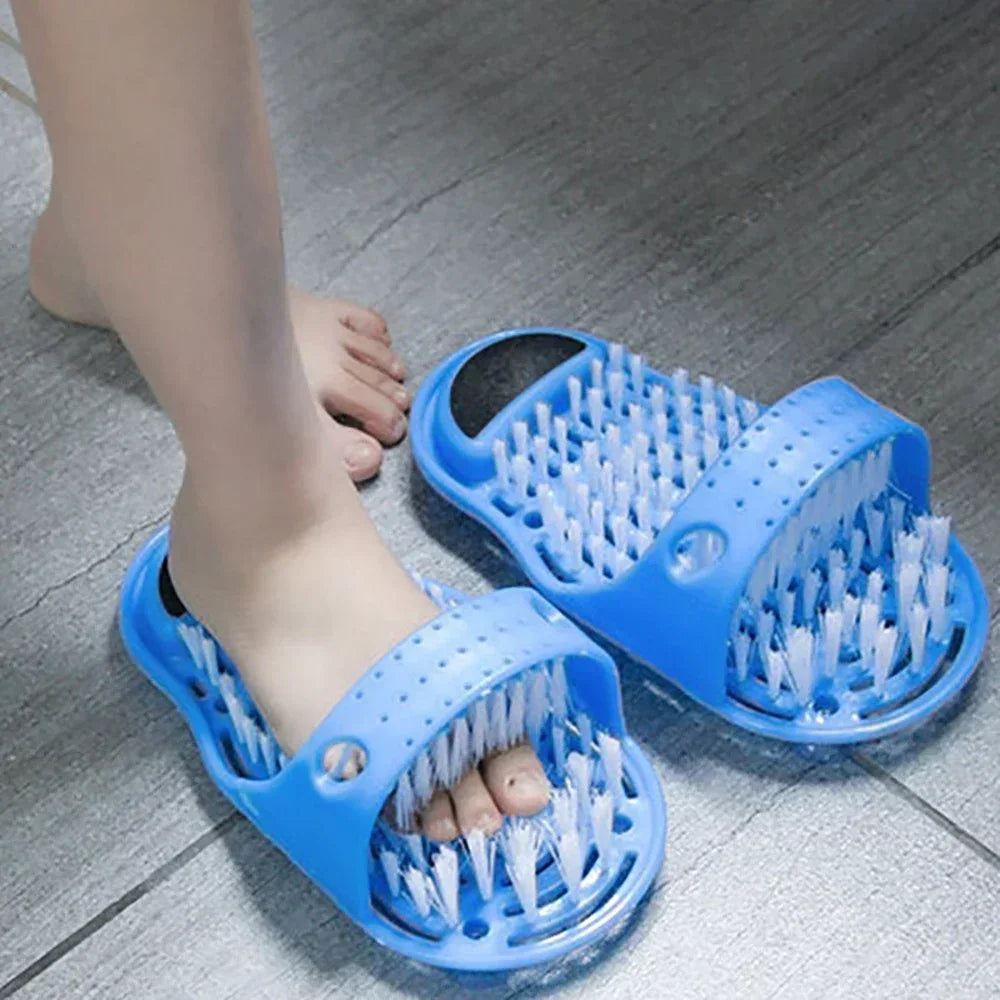 Shower Foot Scrubber Massager & Exfoliating Bath Brush Foot Scrubber Brush Qme