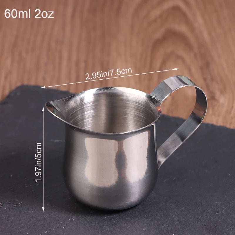 Stainless Steel Milk Frothing Pitcher 60–240ml | Creamer Cup Milk Frothing Pitcher Qst 60ML