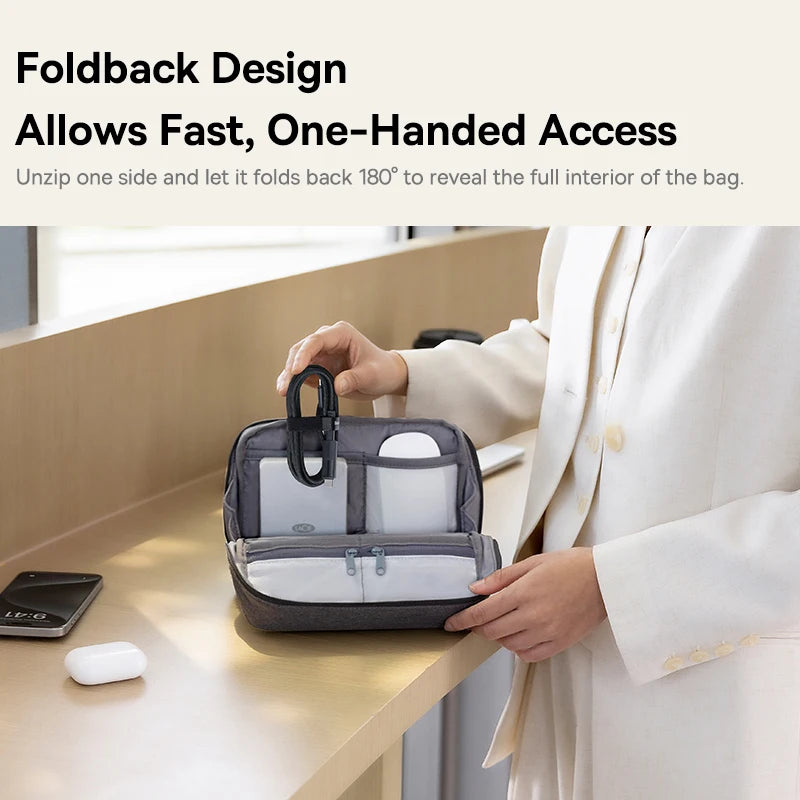 Baseus Nomos Digital Device Storage Bag | Electronics Organizer Electronics Organizer Bag Qst