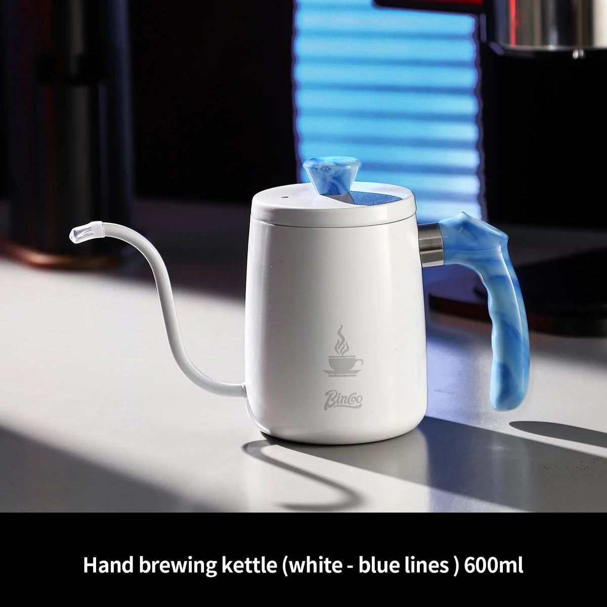 Bincoo Pour Over Coffee Kettle 304 Stainless Steel 400/600ml Pour Over Kettle Qst blue 600ml