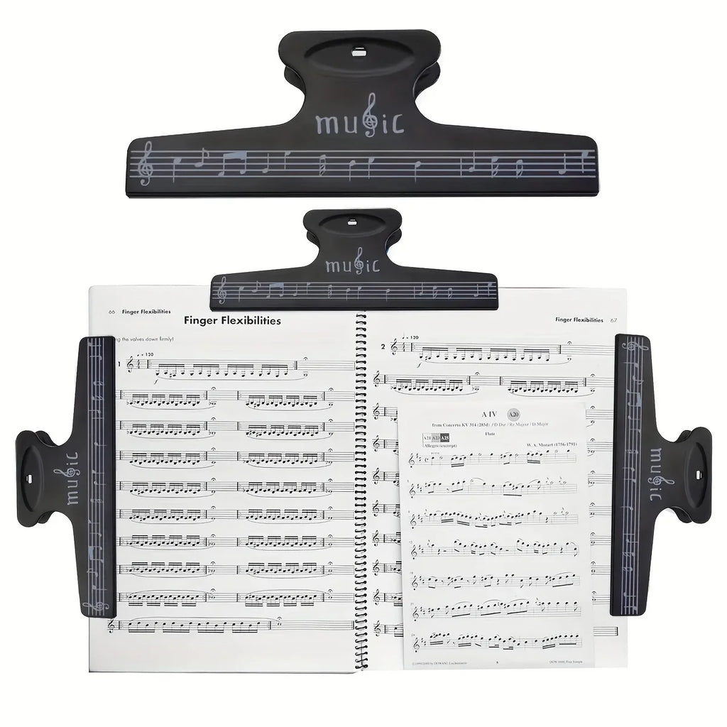 Music Note Sheet Clip Page Holder Clamp – Piano & Guitar Music Sheet Clip Qme