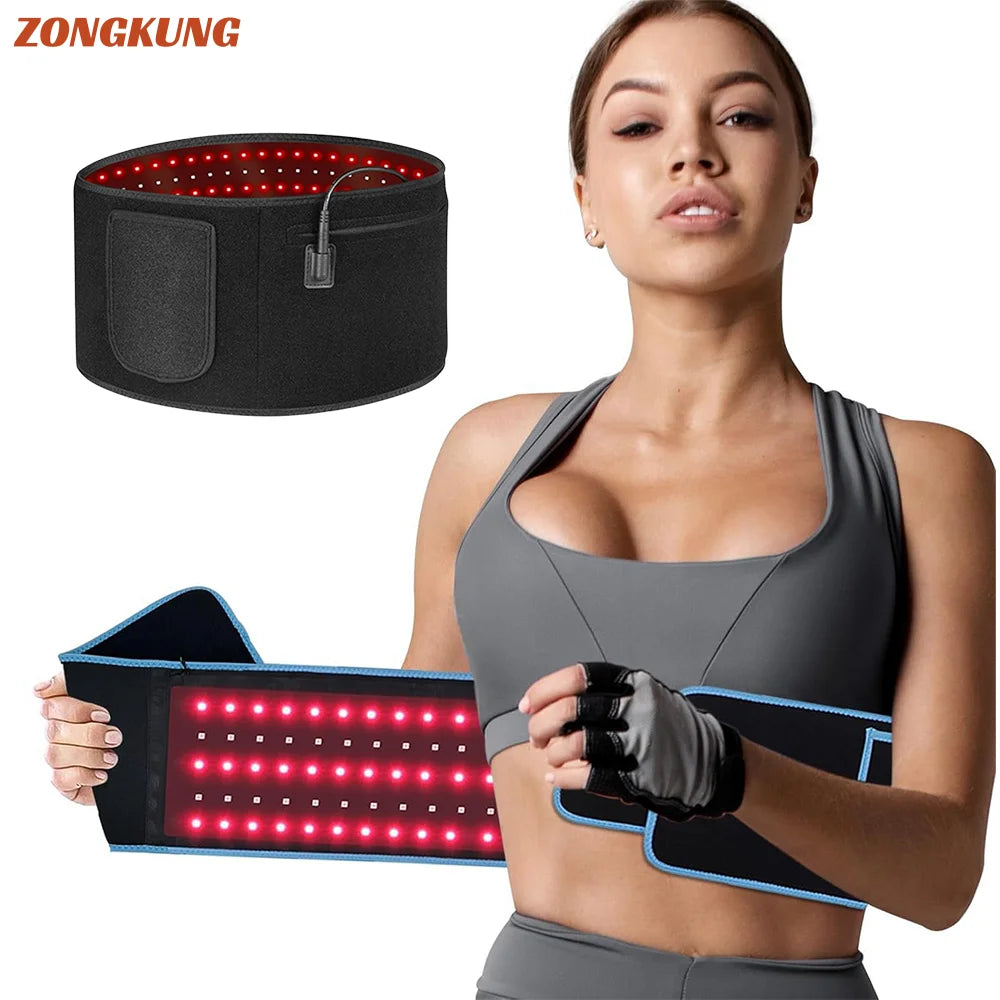 Red & Infrared Light Therapy Wrap Belt 660nm 850nm + Timer Light Therapy Wrap Qst