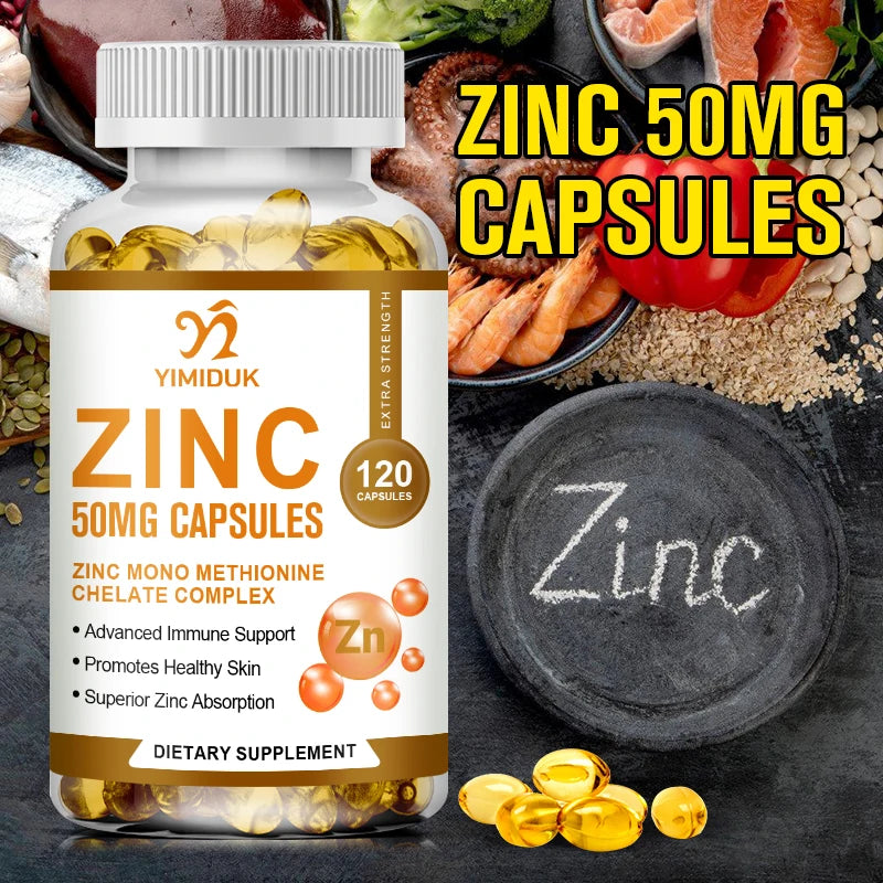 Yimiduk Zinc Supplement 120 Capsules – Buy 1 Get 1 Free Zinc Supplement Qst
