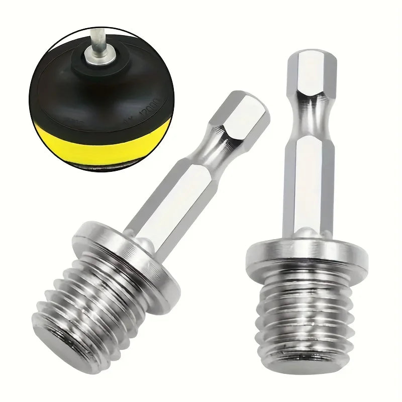 M14 to 1/4" Hex Shank Drill Adapter Screw Thread Connecting Rod Drill Adapter Qme