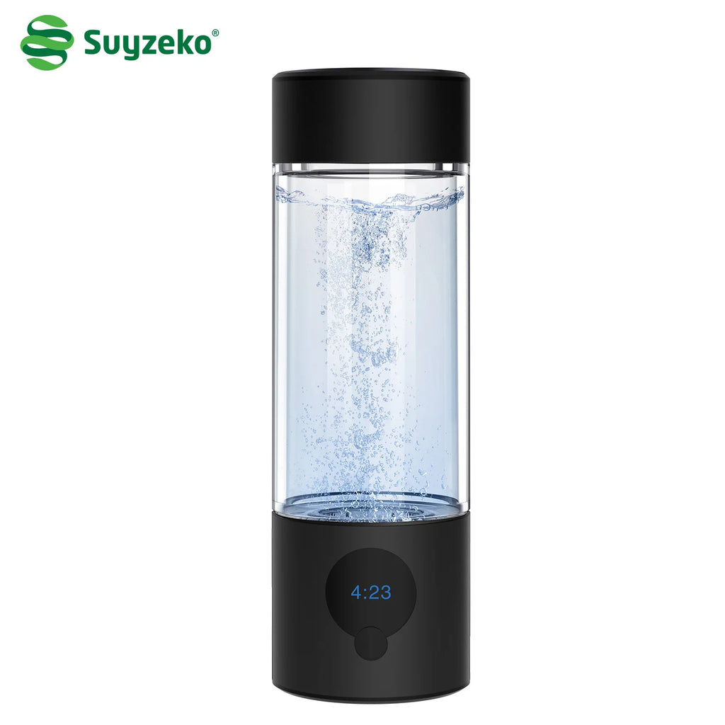 Hydrogen Water Bottle Generator 390ML SPE PEM 4000ppb Type-C Hydrogen Water Generator Qst
