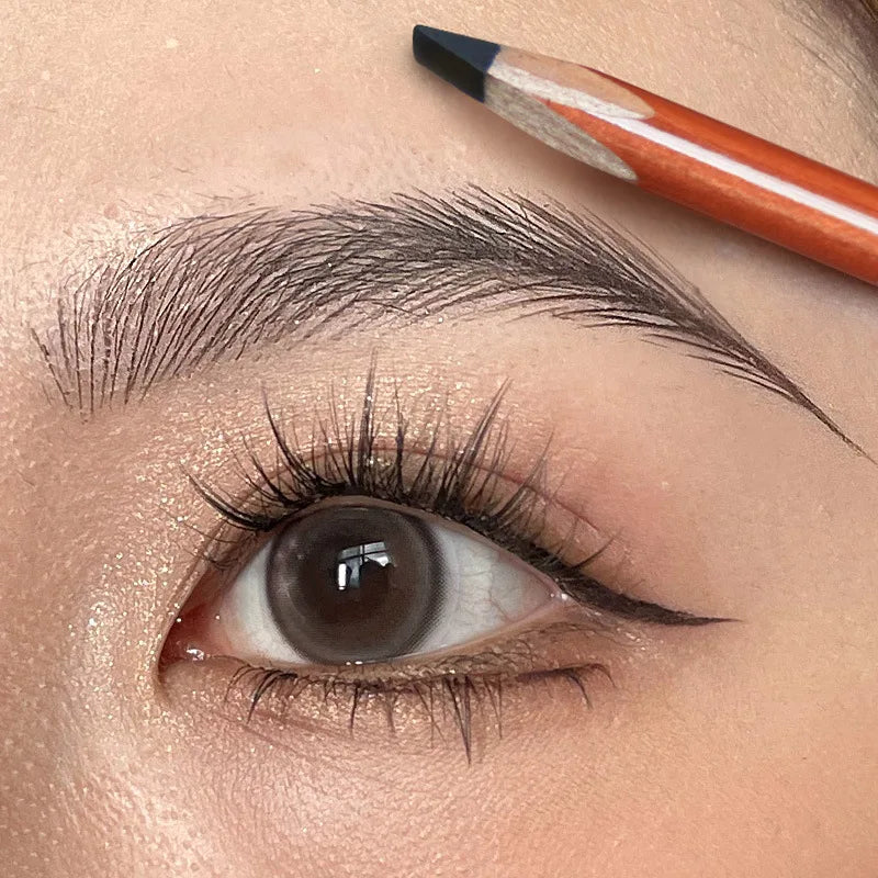 Qme Hard Eyebrow Pencil – Waterproof Matte Long-Lasting Eyebrow Pencil Qme