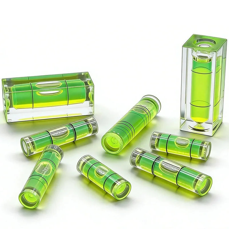 Mini Bubble Level Feet for Woodworking – 2pcs, 8 Colors Bubble Level Tool Qme