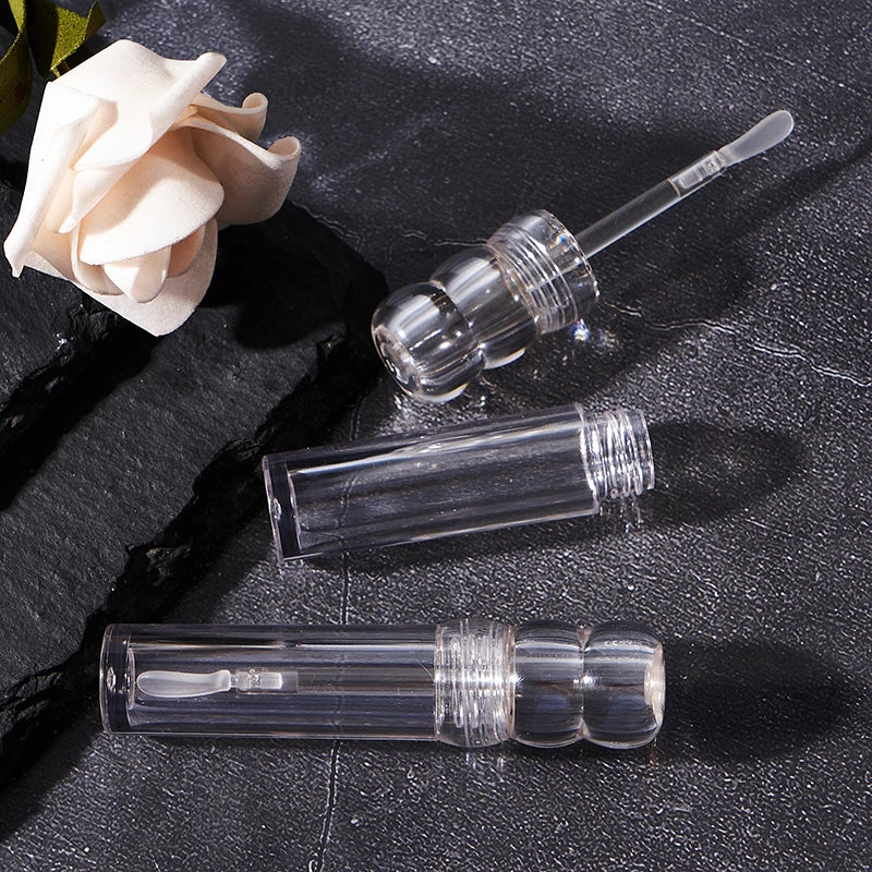Refillable 3.5ml Lip Gloss Tube – Clear Empty Bottle & Brush Lip Gloss Container Qst