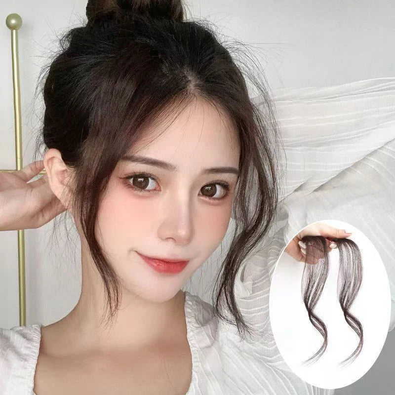 3D Clip-In Synthetic Bang Hairpiece – Invisible Natural Fringe Clip-In Bang Hairpiece Qst