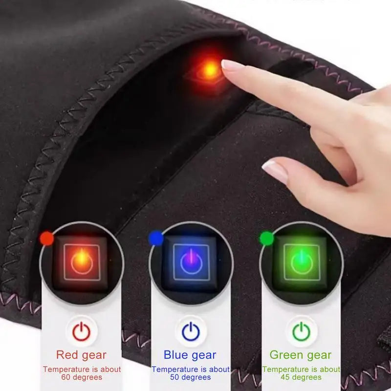 USB Heated Waist Belt with Red Light & Hand Pocket | 3 Levels Heated Waist Belt Qme