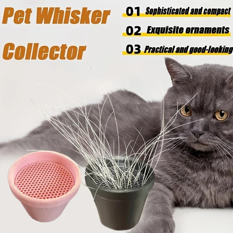 Cat Whisker & Fur Collector Mini Flower Pot Keepsake Ornament Cat Keepsake Ornament Qme