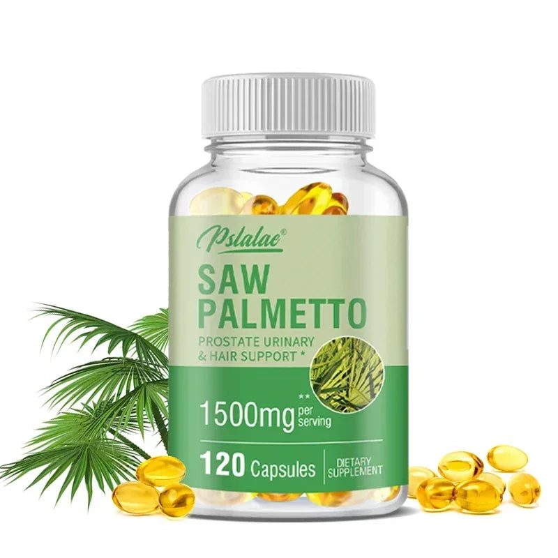 Saw Palmetto Capsules – Prostate, Hair & Vitality Support Herbal Supplement Qst