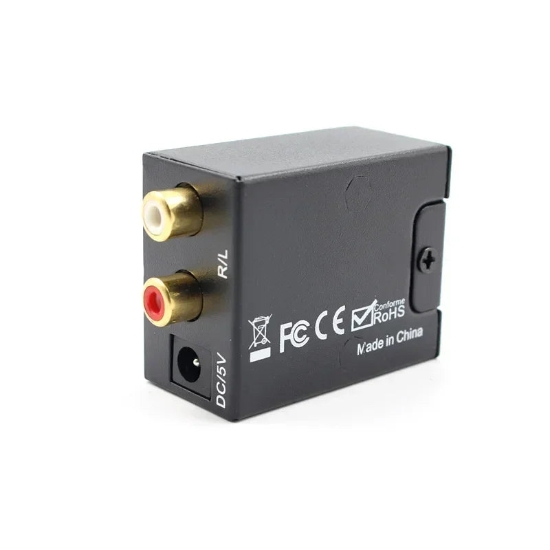 Digital to Analog Audio Converter – Coaxial & Optical Fiber Audio Converter DAC Qme