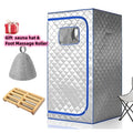 SMARTMAK Portable Infrared Sauna with Red Light | Home Spa Portable Infrared Sauna Qst Silver
