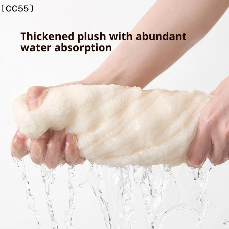 Super Absorbent Quick-Dry Hair Cap – Thickened Towel Wrap Hair Drying Cap Qst