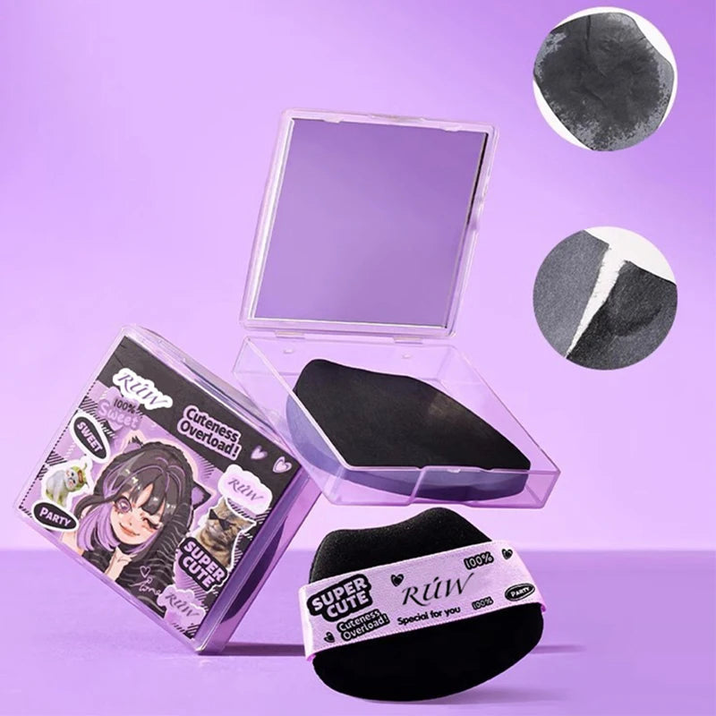 Oil Blotting Paper Set 100 Sheets with Mirror & Powder Puff Oil Blotting Paper Set Qst
