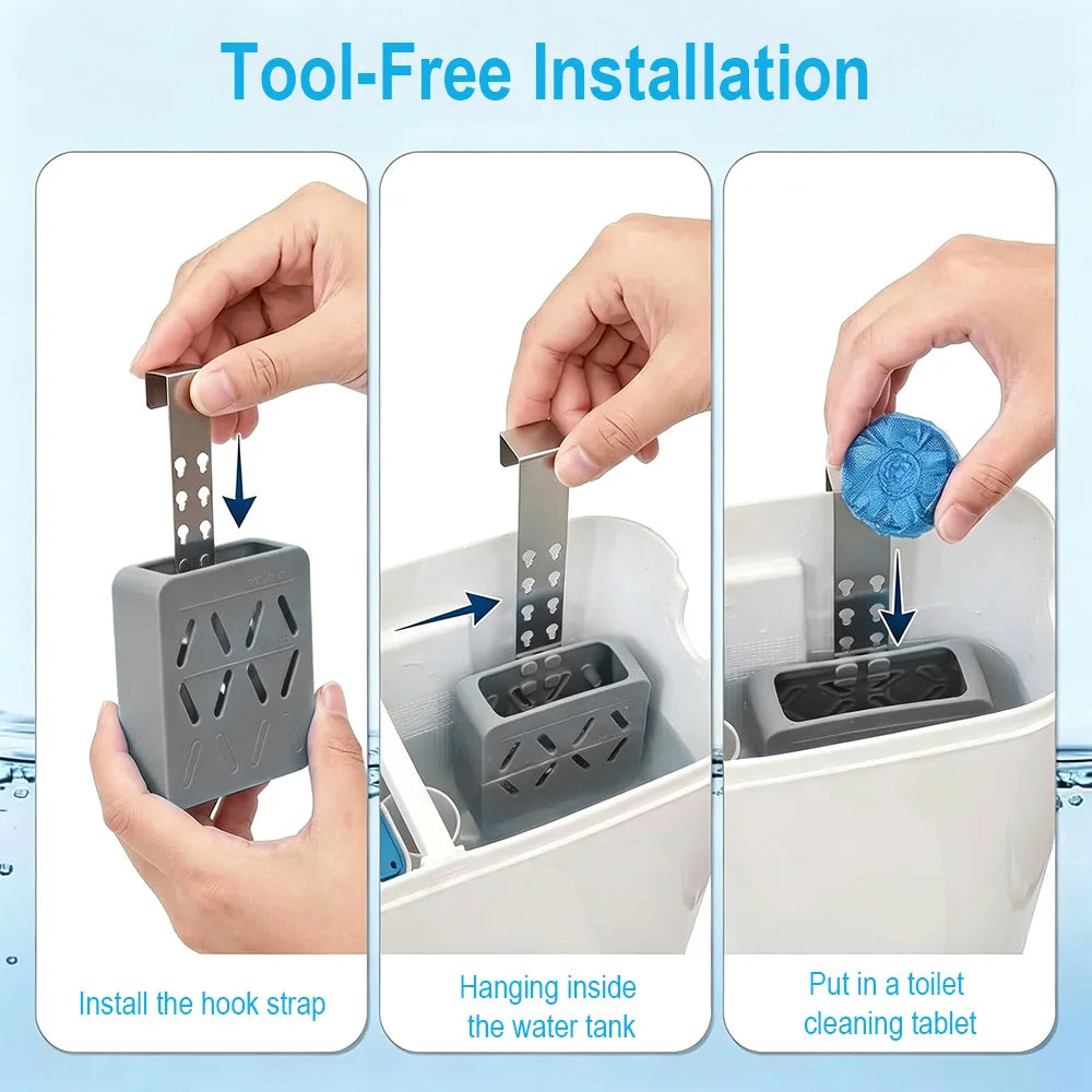 Adjustable Silicone Toilet Tank Tablet Holder & Dispenser Toilet Tablet Holder Qst