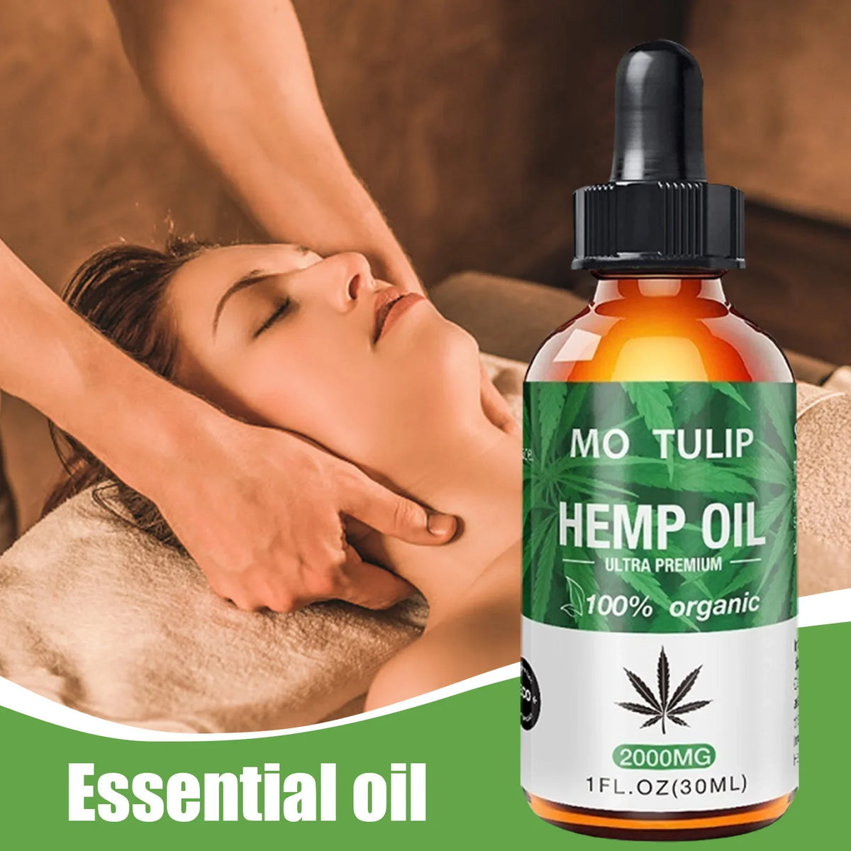 2000mg Essential Oil Body Massage Oil – Sleep & Relaxation Body Massage Oil Qme