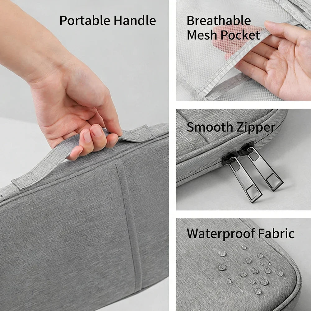 Waterproof 11" iPad Tablet Bag – Portable Oxford Carry Pouch Tablet Carry Bag Qme