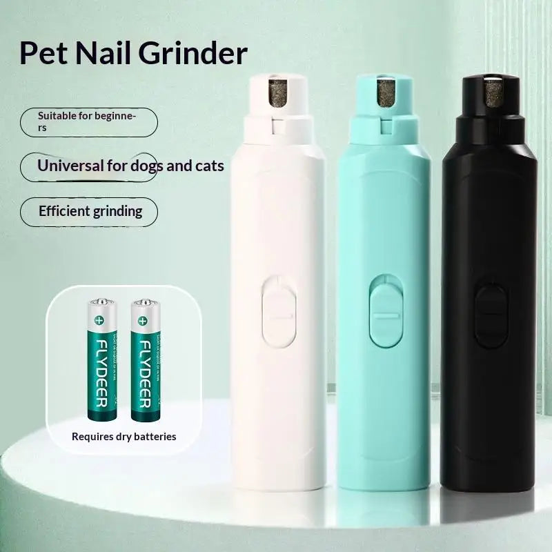 Pet Nail Grinder & Clipper for Dogs & Cats | Battery Powered Pet Nail Grinder Qme