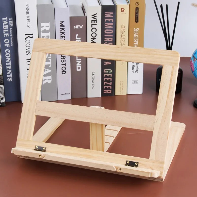 Wood Grain Reading Stand & Children's Bookshelf Desk Organizer Reading Stand Qme