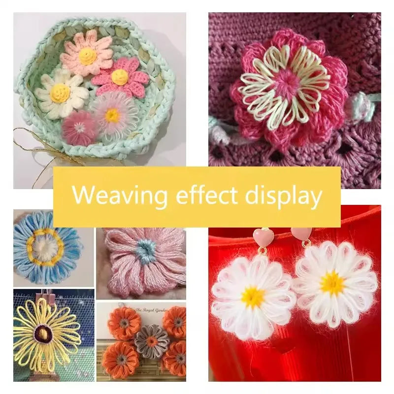 DIY Flower Loom Weaving Kit – Handmade Flower Making Tool Flower Loom Kit Qme